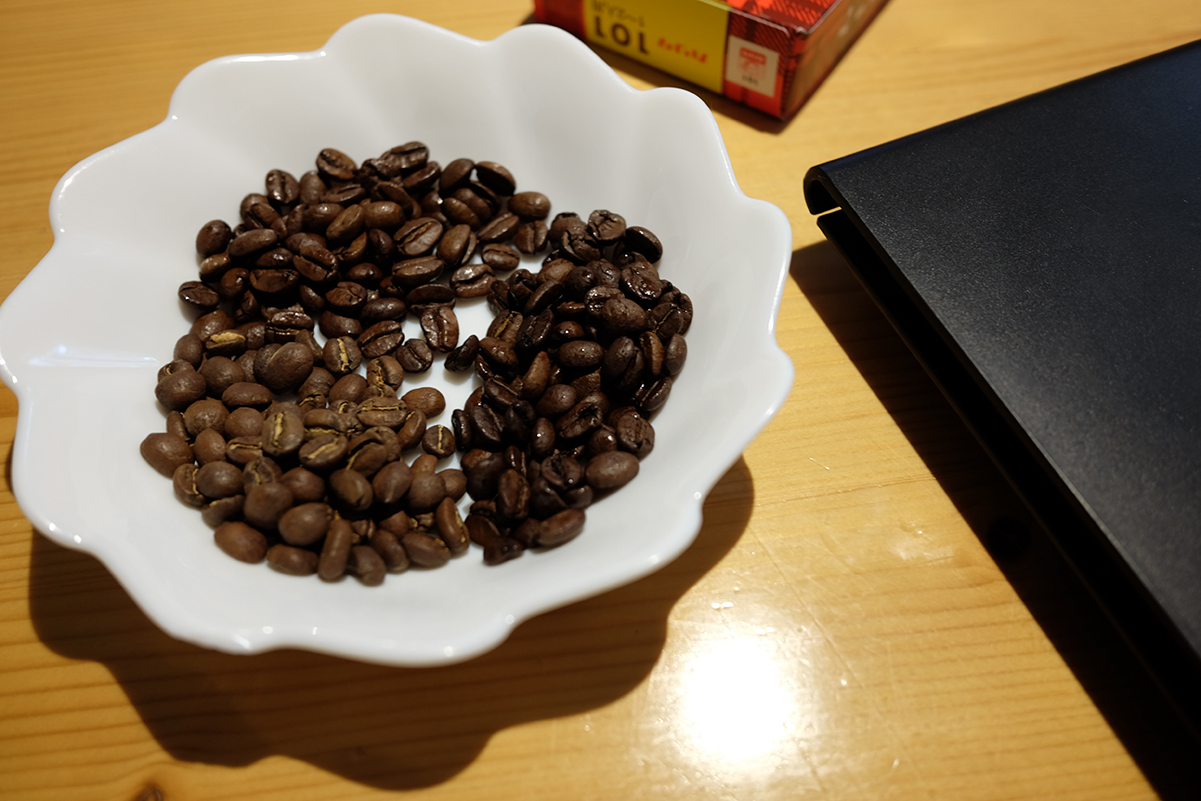 3種類のコーヒー豆