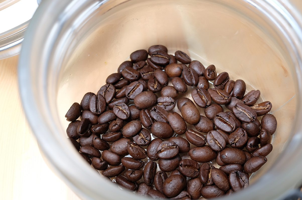 冷蔵庫で保存したコーヒー豆