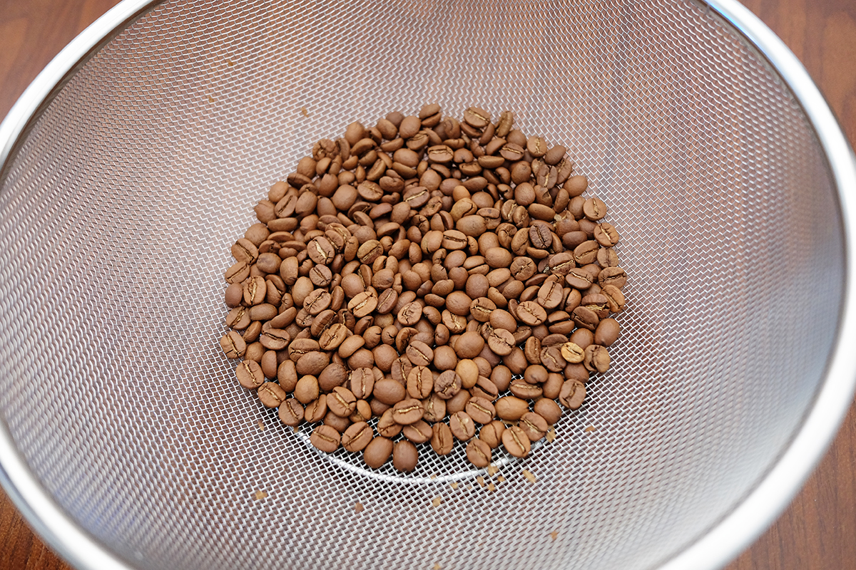 メスティンで焙煎したコーヒー豆